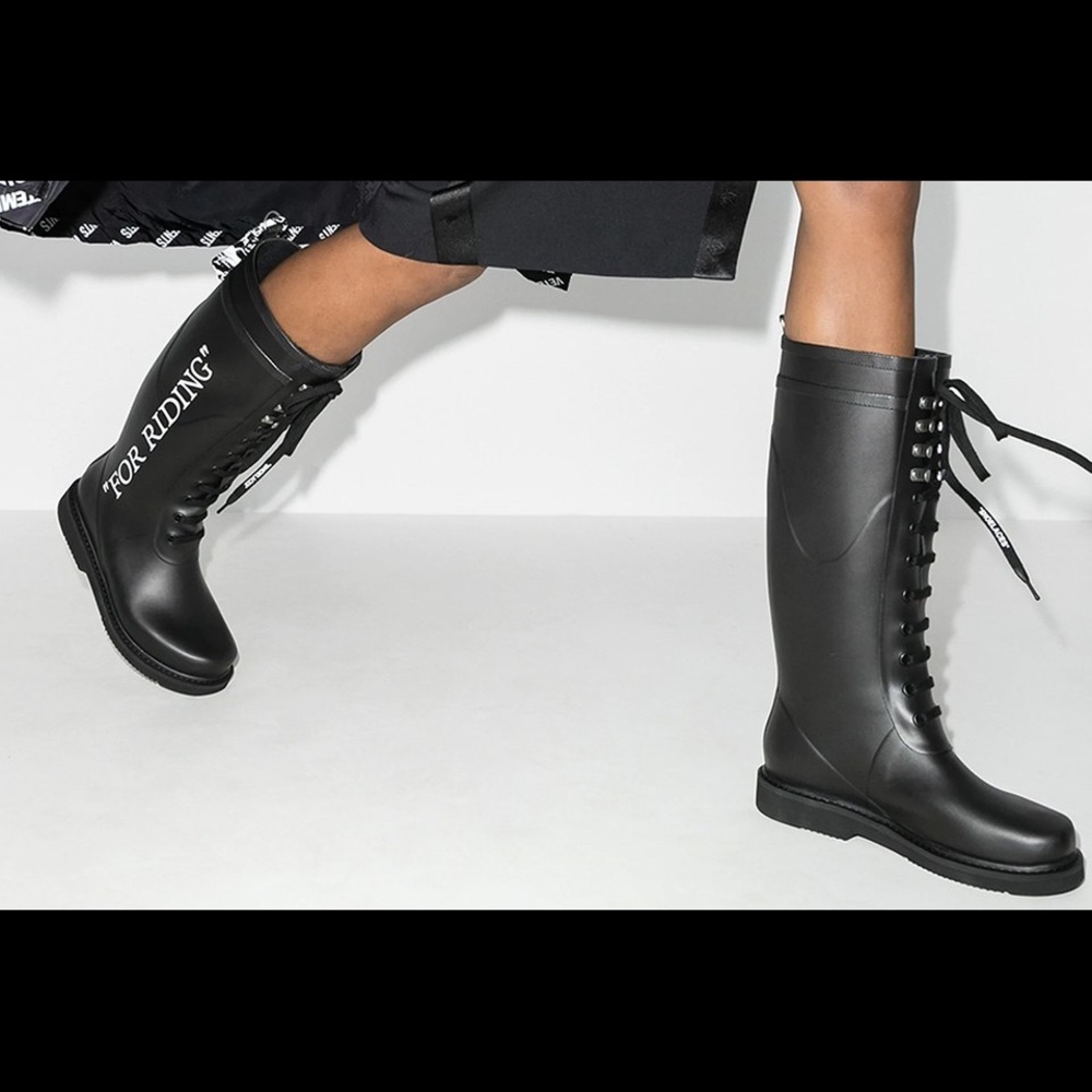 Off- White Wellington boots
